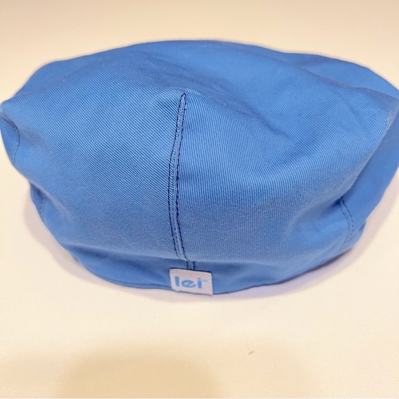 l.e.i blue with stripe and flower pageboy cabby hat. - Picture 7 of 7